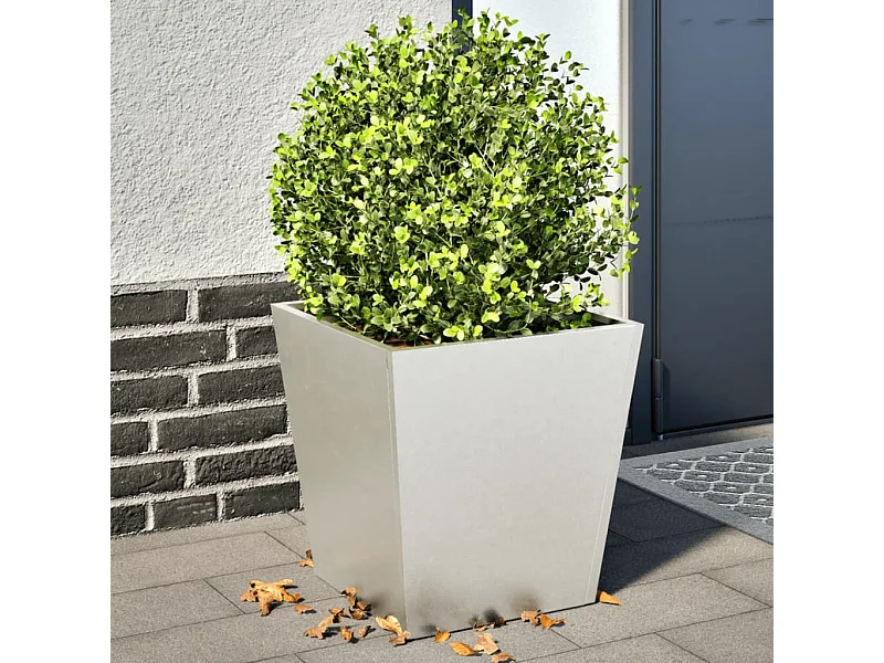 Fioriere da Giardino 2 pz 40x40x40 cm in Acciaio Inox