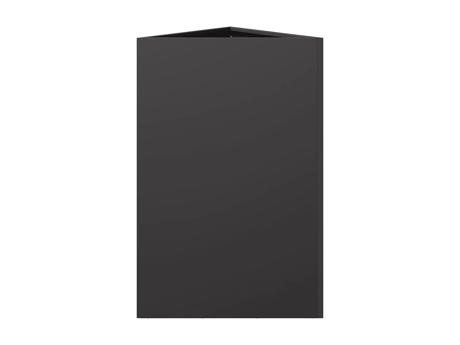 Jardinière noir triangulaire 50x43x75 cm acier