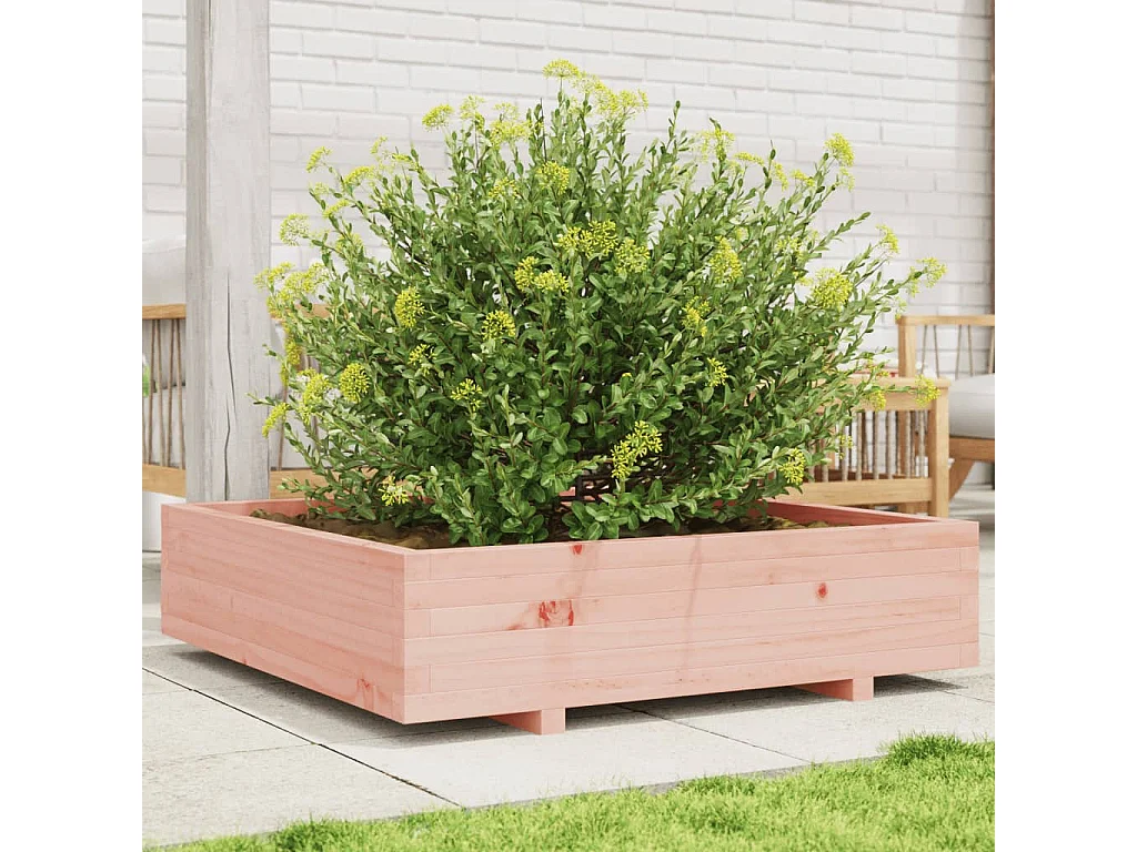 Pflanzkübel 100x100x26,5 cm Massivholz Douglasie