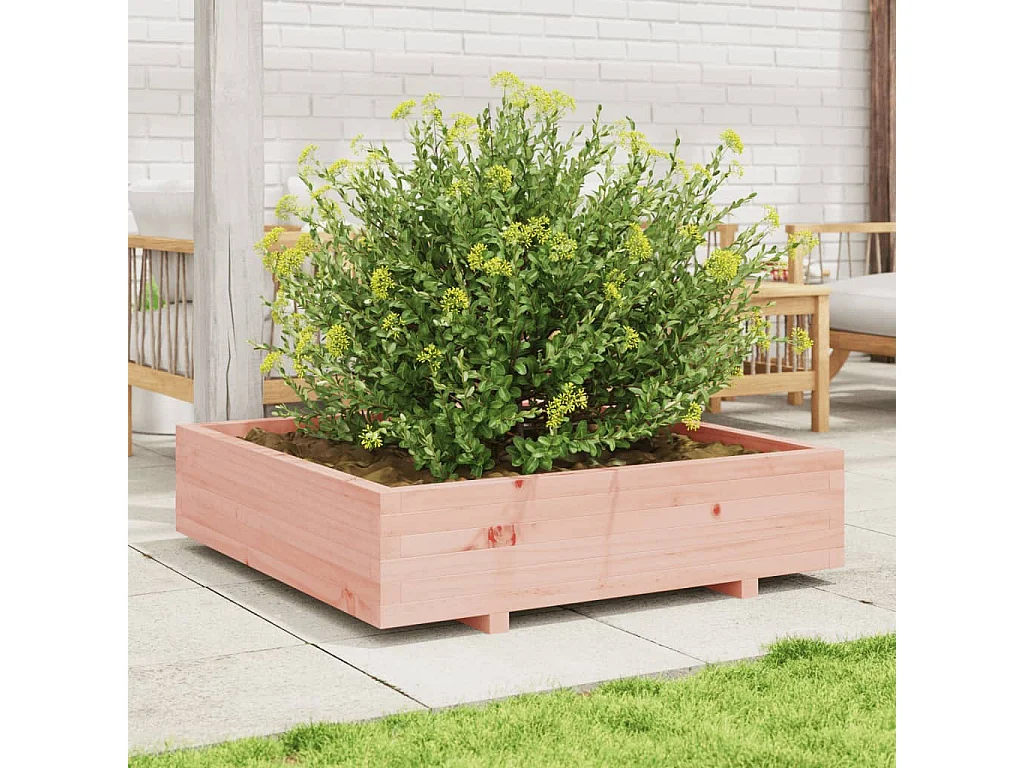 Pflanzkübel 100x100x26,5 cm Massivholz Douglasie