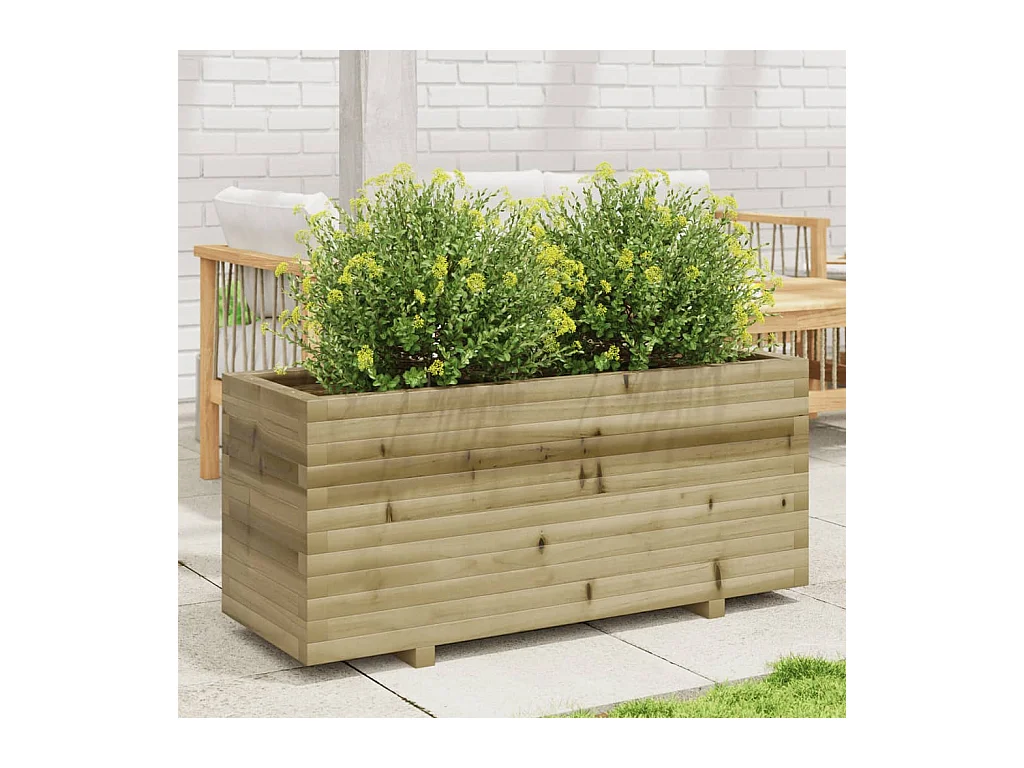 Plantenbak 110x40x49,5 cm geïmpregneerd grenenhout