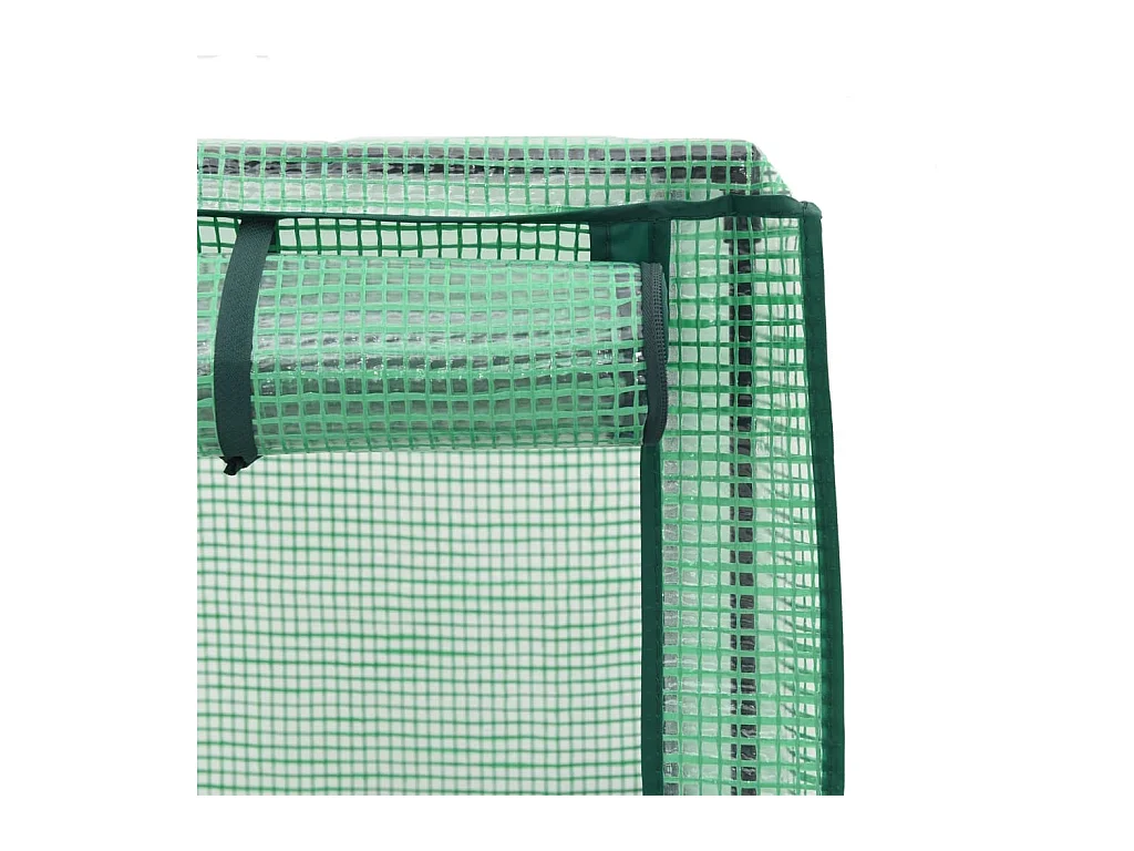 Jardinière surélevée avec housse aspect rotin 160x40x153 cm