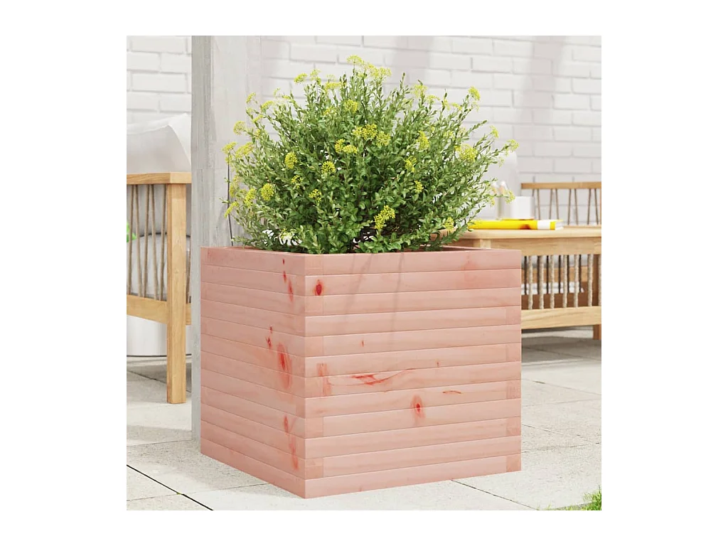 Jardinière 50x50x45,5 cm bois massif de douglas