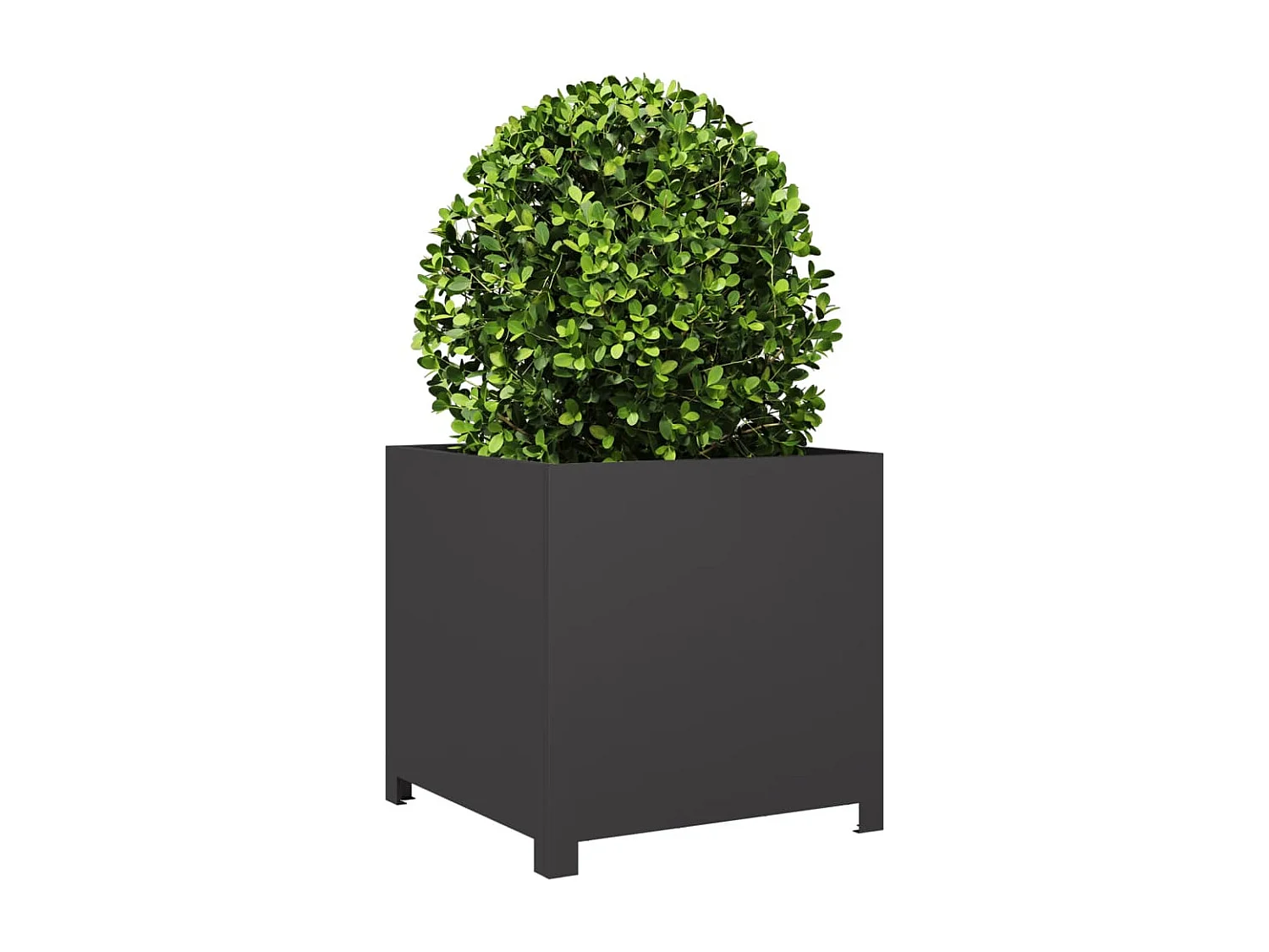 Jardinière noir 50x50x50 cm acier