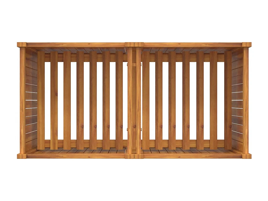 Jardinière avec doublure 100x50x75 cm bois massif d'acacia