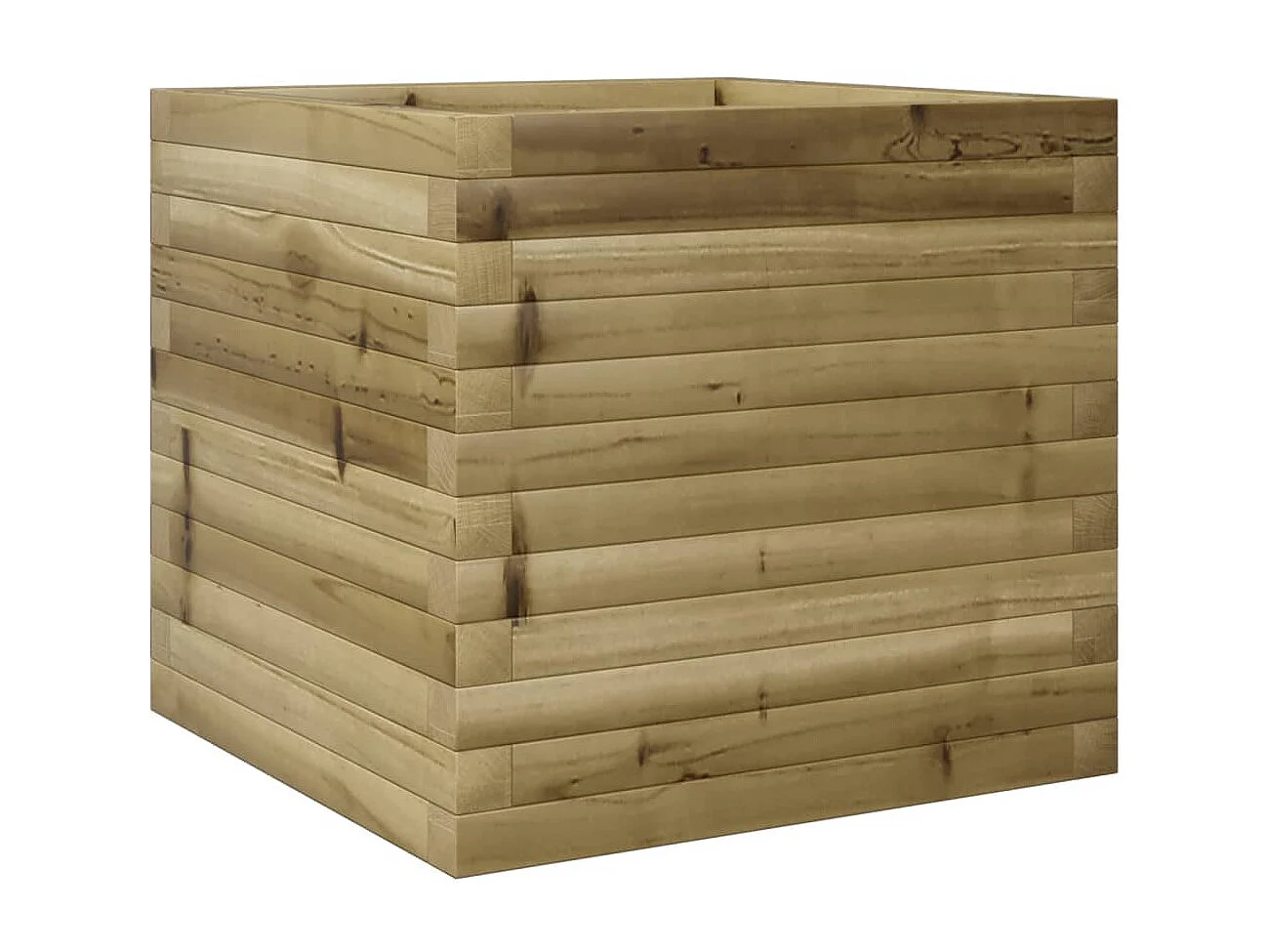 Fioriera da Giardino 50x50x45,5 cm in Legno di Pino Impregnato