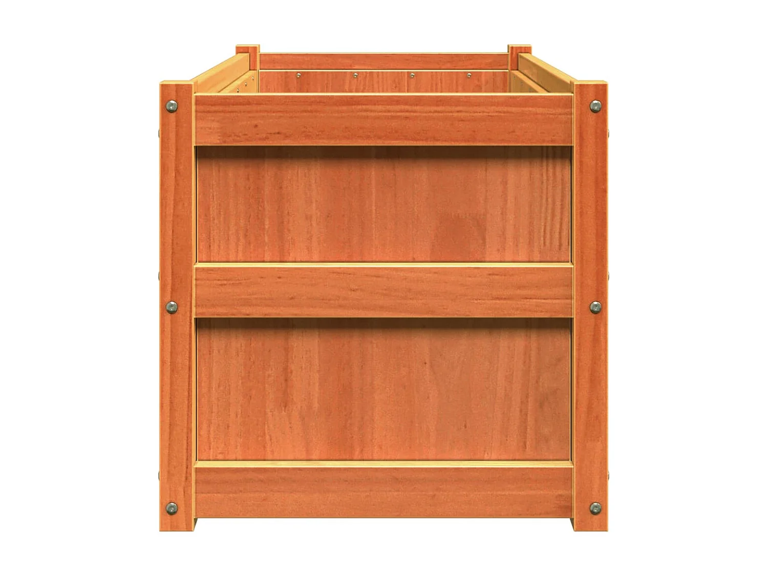 Plantenbak 90x50x50 cm massief grenenhout wasbruin