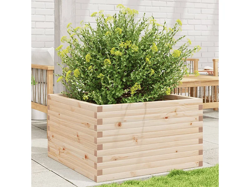 Plantenbak 80x80x46 cm massief grenenhout
