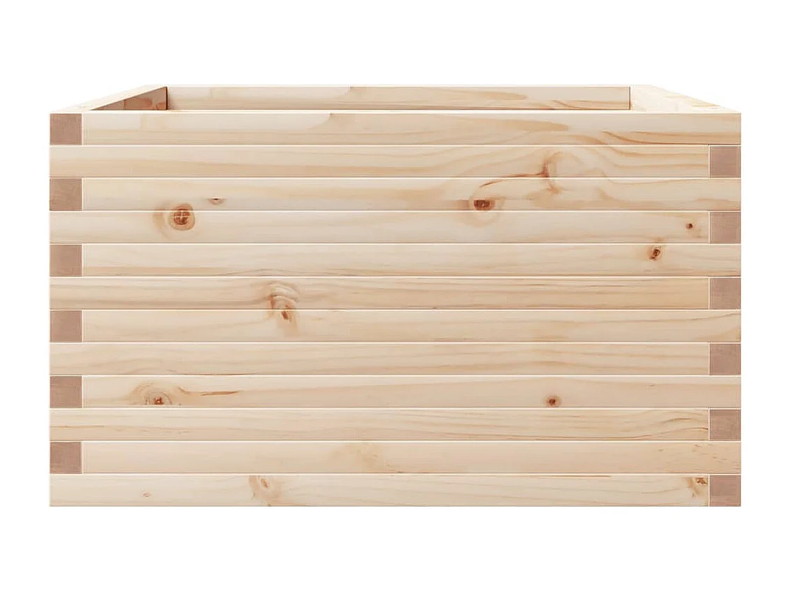Jardinière 80x80x46 cm bois de pin massif