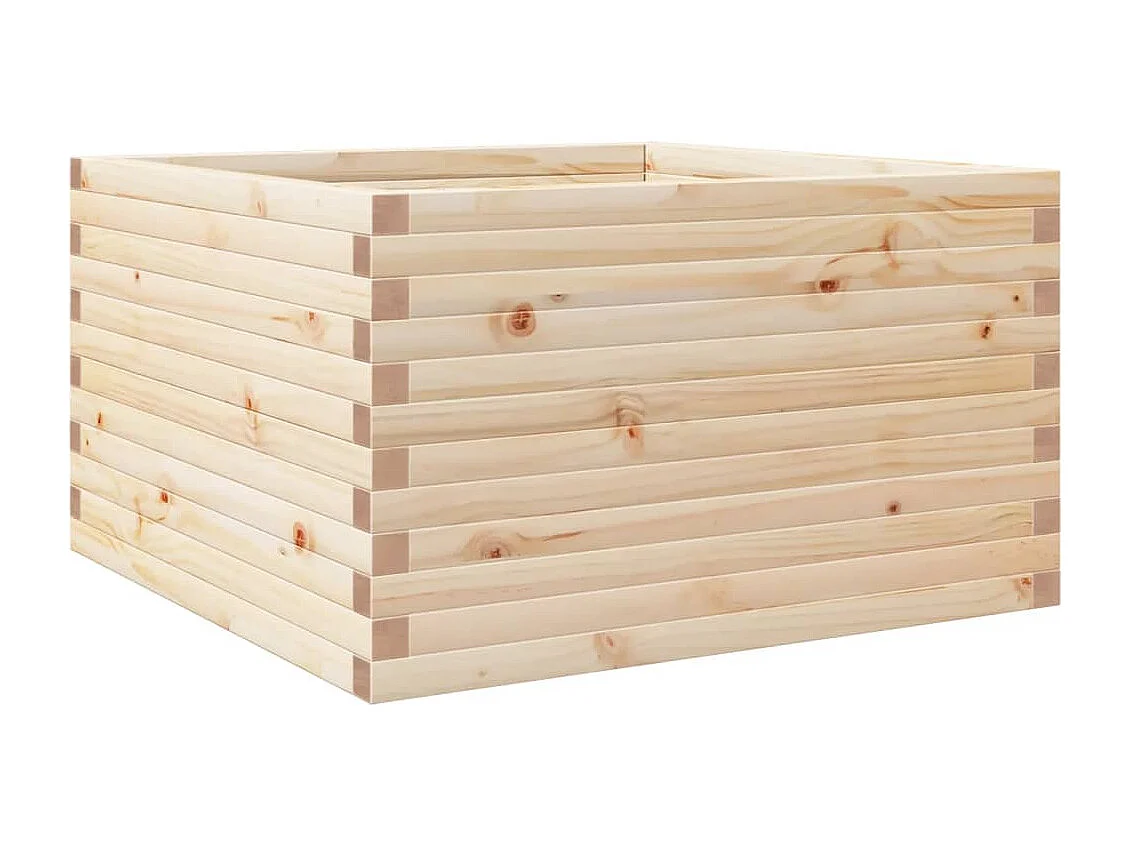Jardinière 80x80x46 cm bois de pin massif