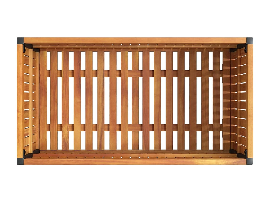 Fioriera da Giardino 85x45x44 cm in Legno Acacia e Acciaio