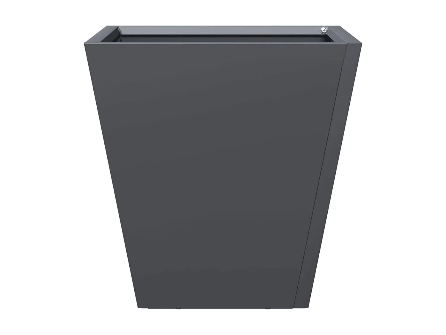 Plantenbak 30x30x30 cm staal antracietkleurig