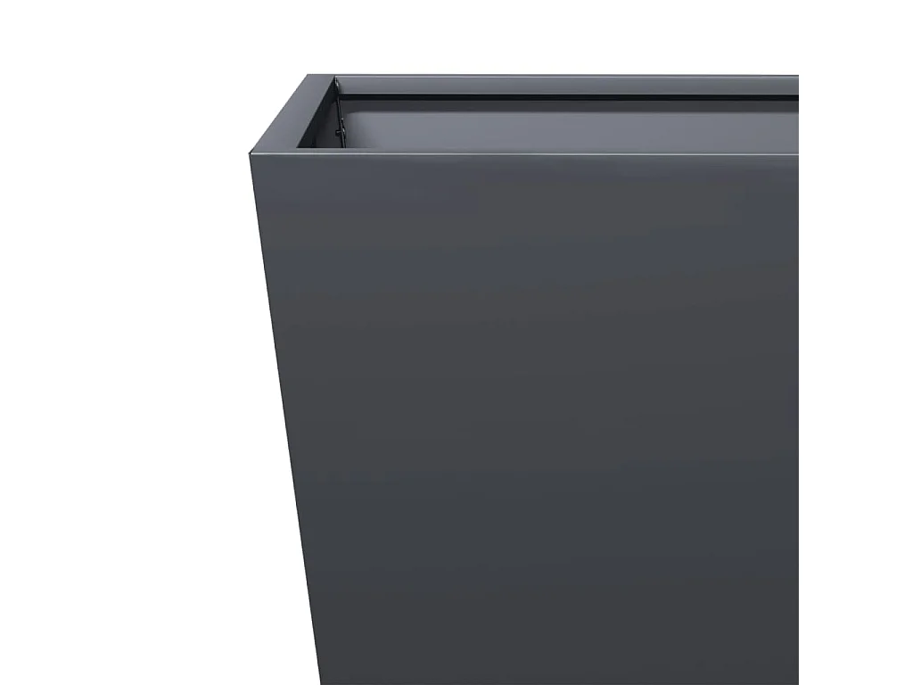 Plantenbak 30x30x30 cm staal antracietkleurig