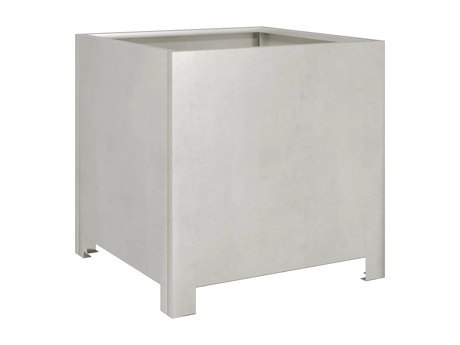 Vaso/floreira de jardim 40x40x40 cm aço inoxidável