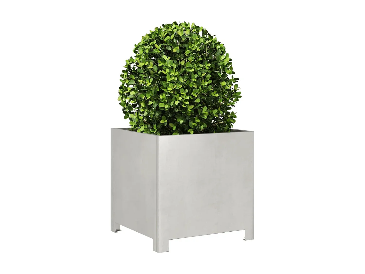 Jardinière 40x40x40 cm acier inoxydable