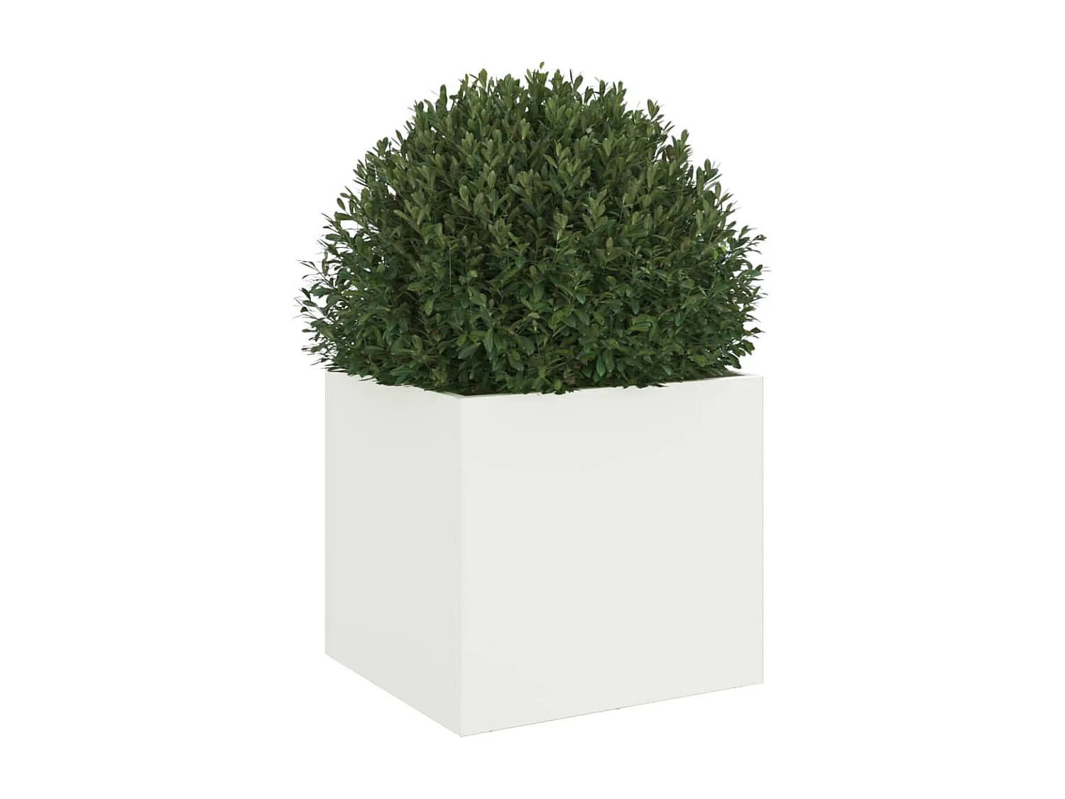 Jardinière blanc 32x30x29 cm acier