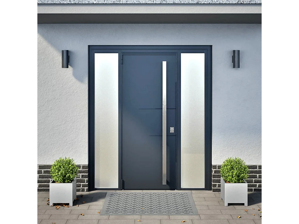 Jardinières 2 pcs 30x30x30 cm acier galvanisé