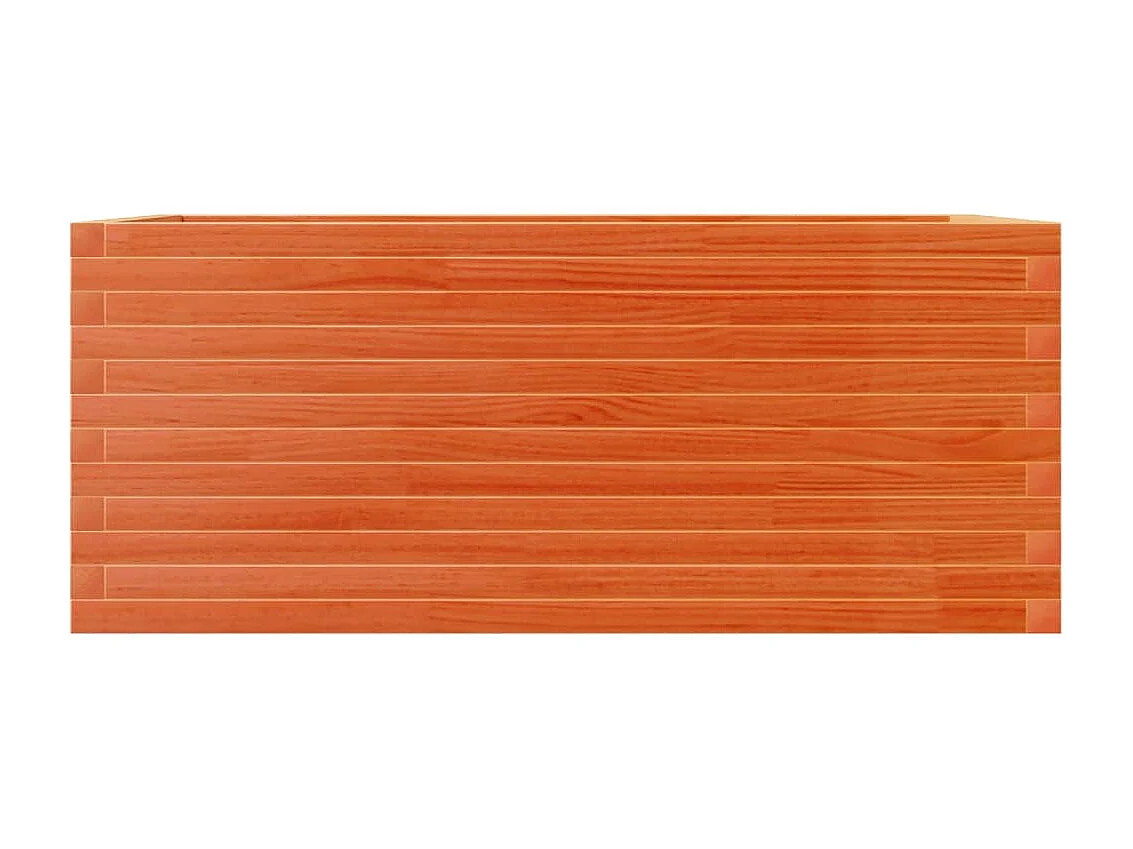 Jardinière cire marron 110x60x45,5 cm bois de pin massif