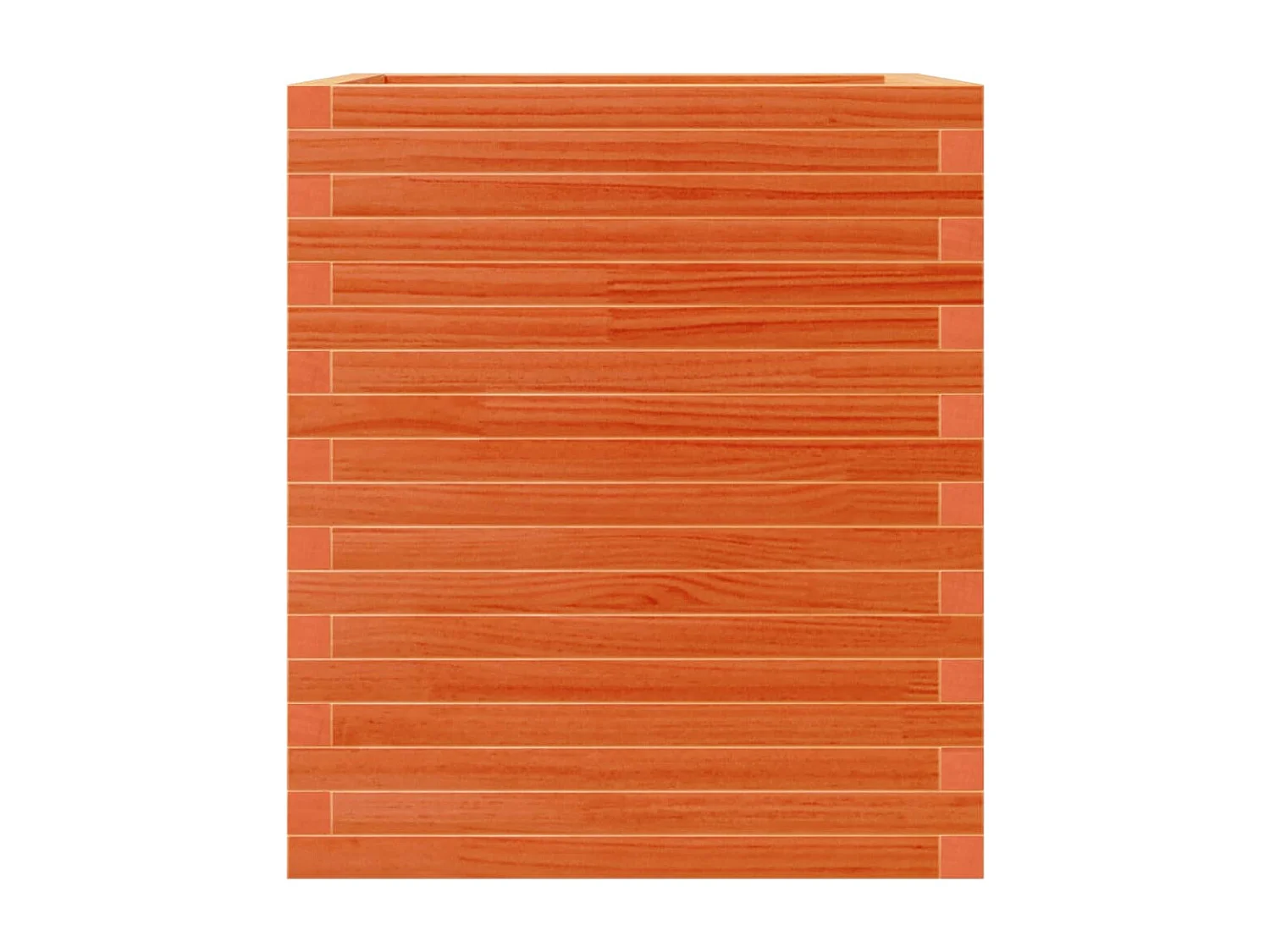 Jardinière cire marron 60x60x68,5 cm bois de pin massif