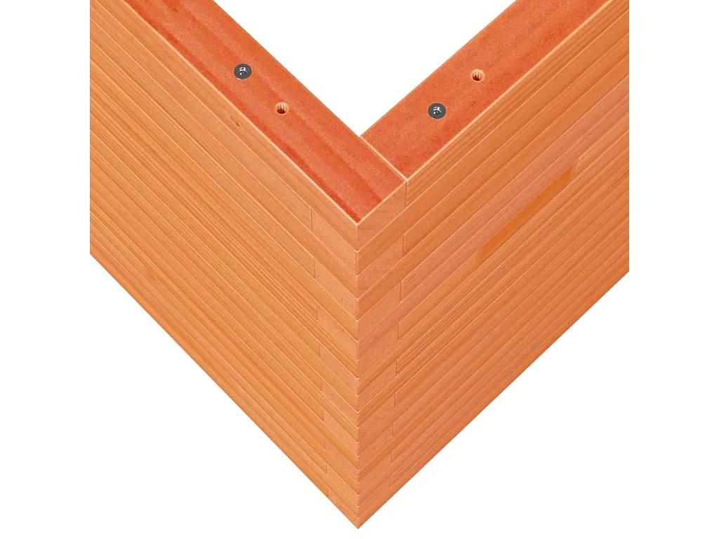 Jardinière cire marron 60x60x68,5 cm bois de pin massif