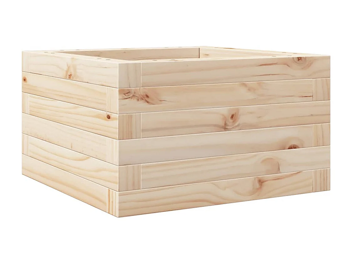 Fioriera da Giardino 40x40x23 cm in Legno Massello di Pino