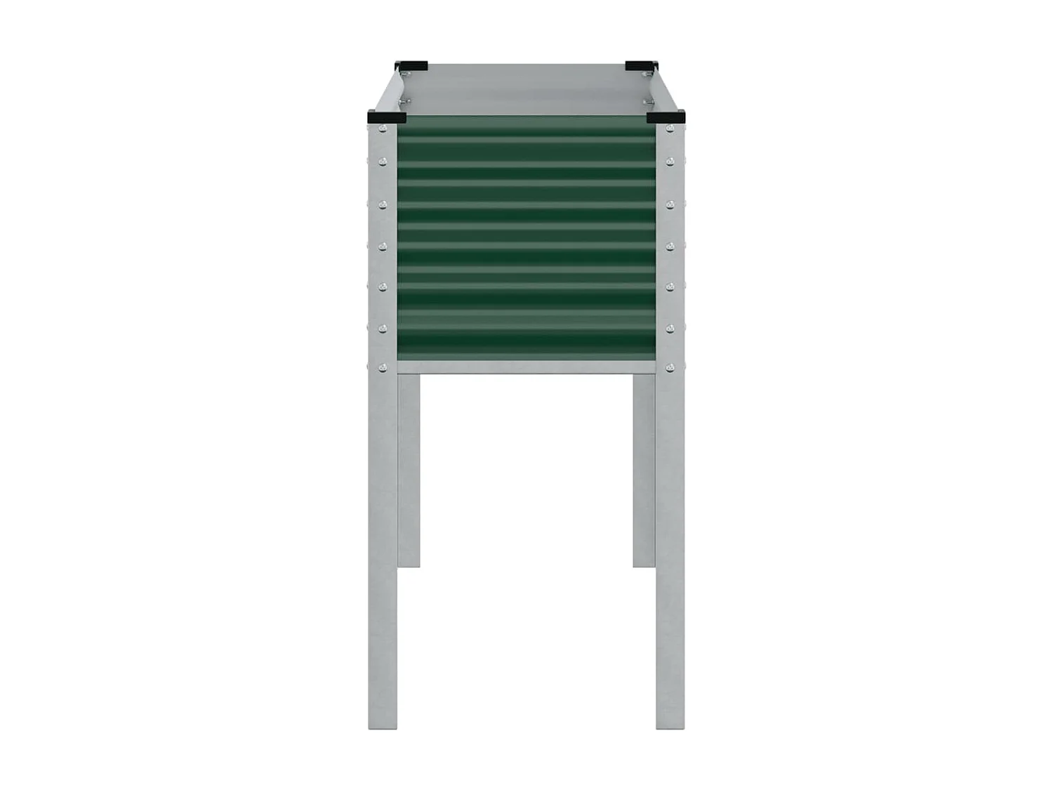 Jardinière vert 100x41x90 cm acier