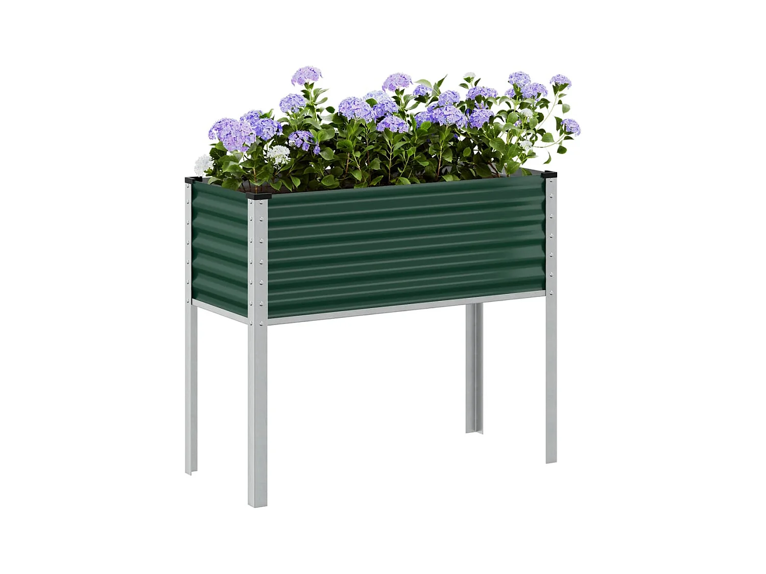 Pflanzkübel Grün 100x41x90 cm Stahl