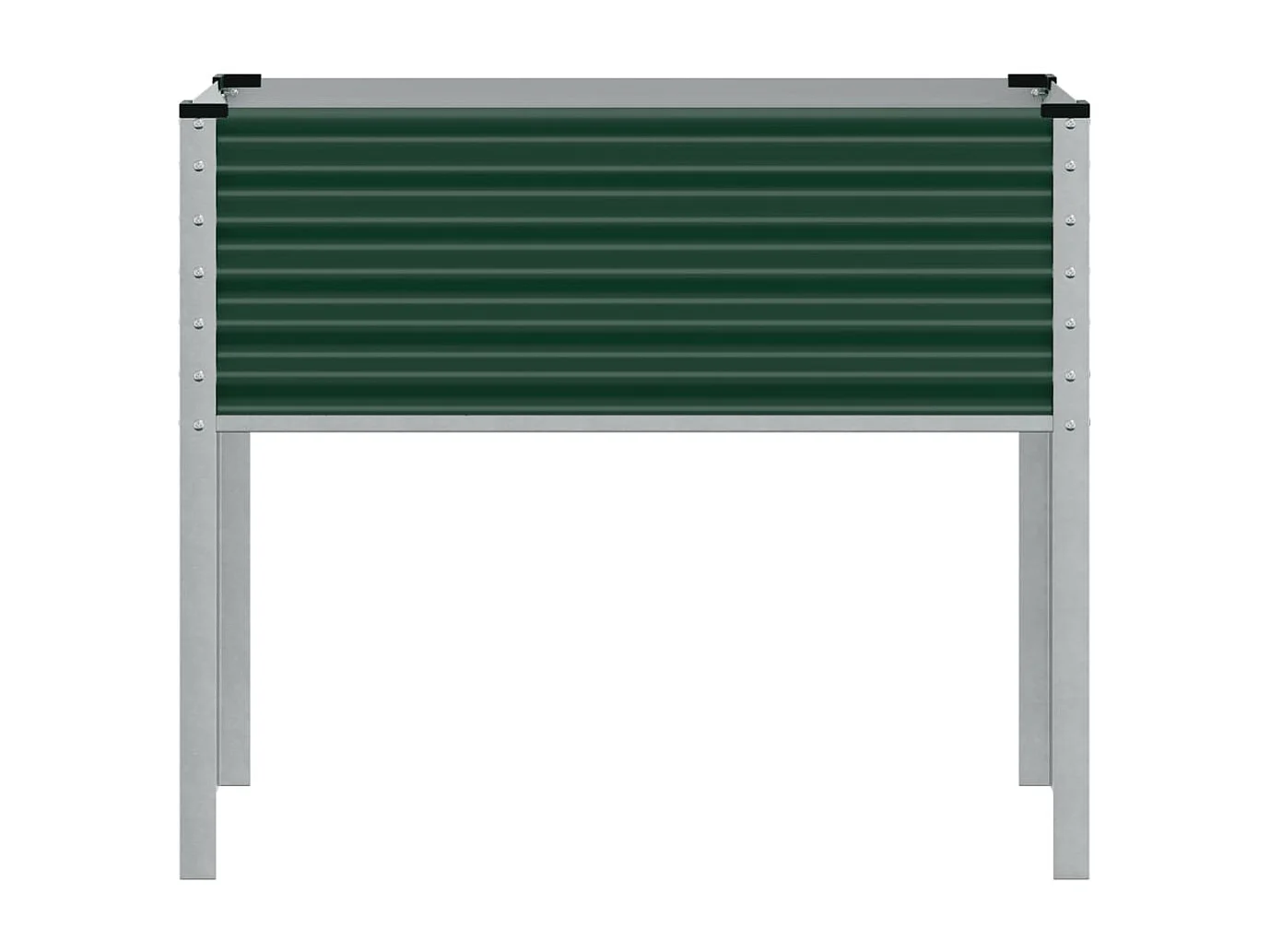 Fioriera da Giardino Verde 100x41x90 cm in Acciaio