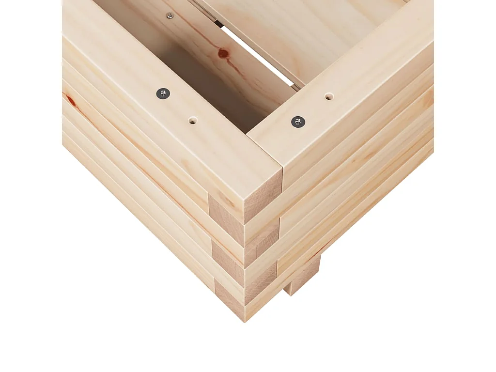 Jardinière 40x40x26,5 cm bois de pin massif