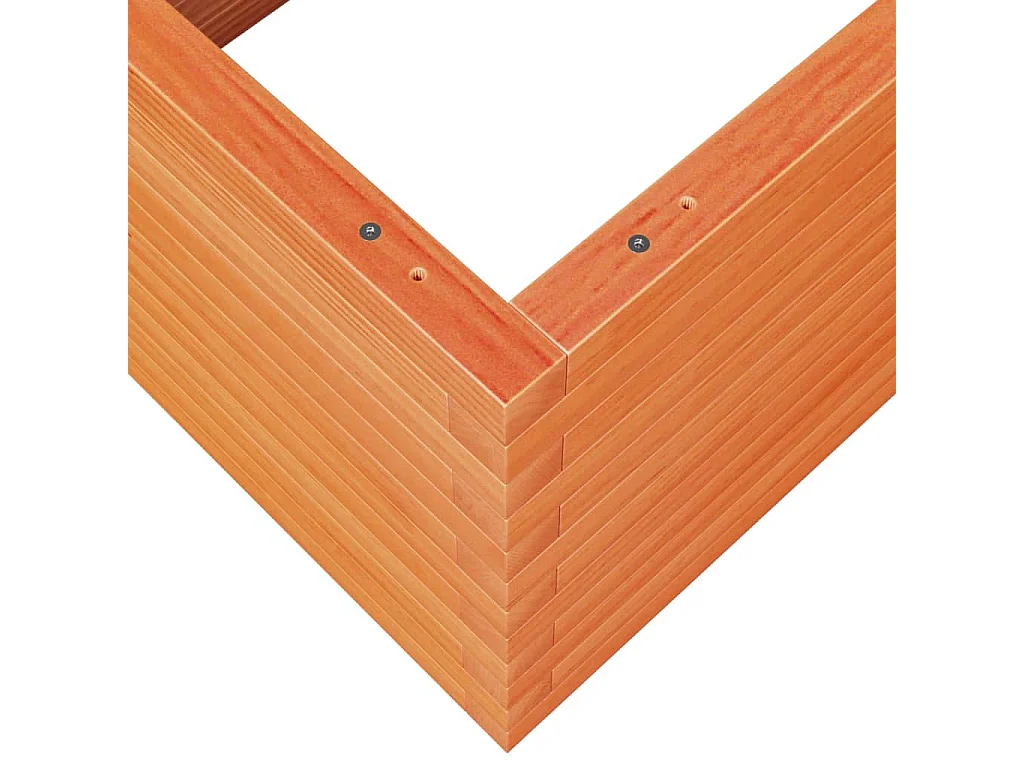 Fioriera Giardino Marrone Cera 110x60x46 cm Legno Massello Pino