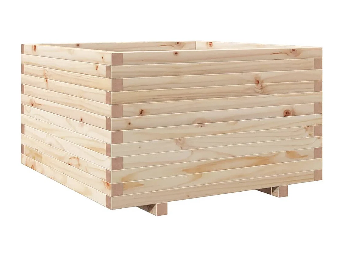 Fioriera da Giardino 80x80x49,5 cm in Legno Massello di Pino