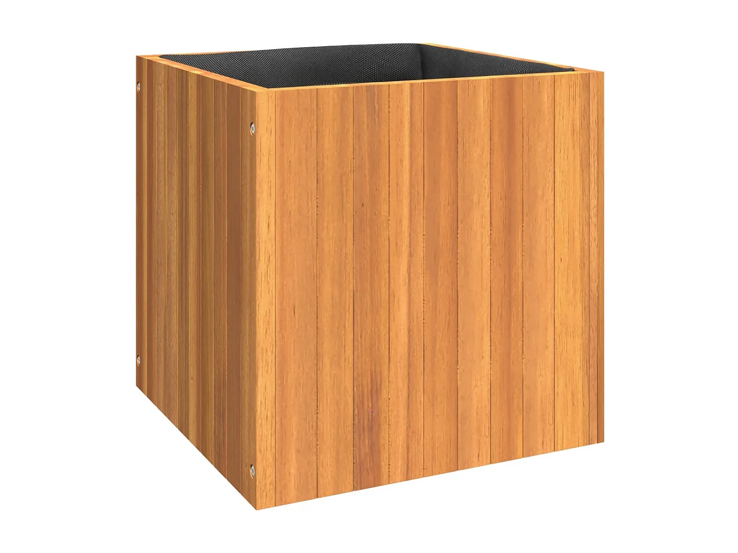 Jardinière 45x45x45 cm bois massif d'acacia