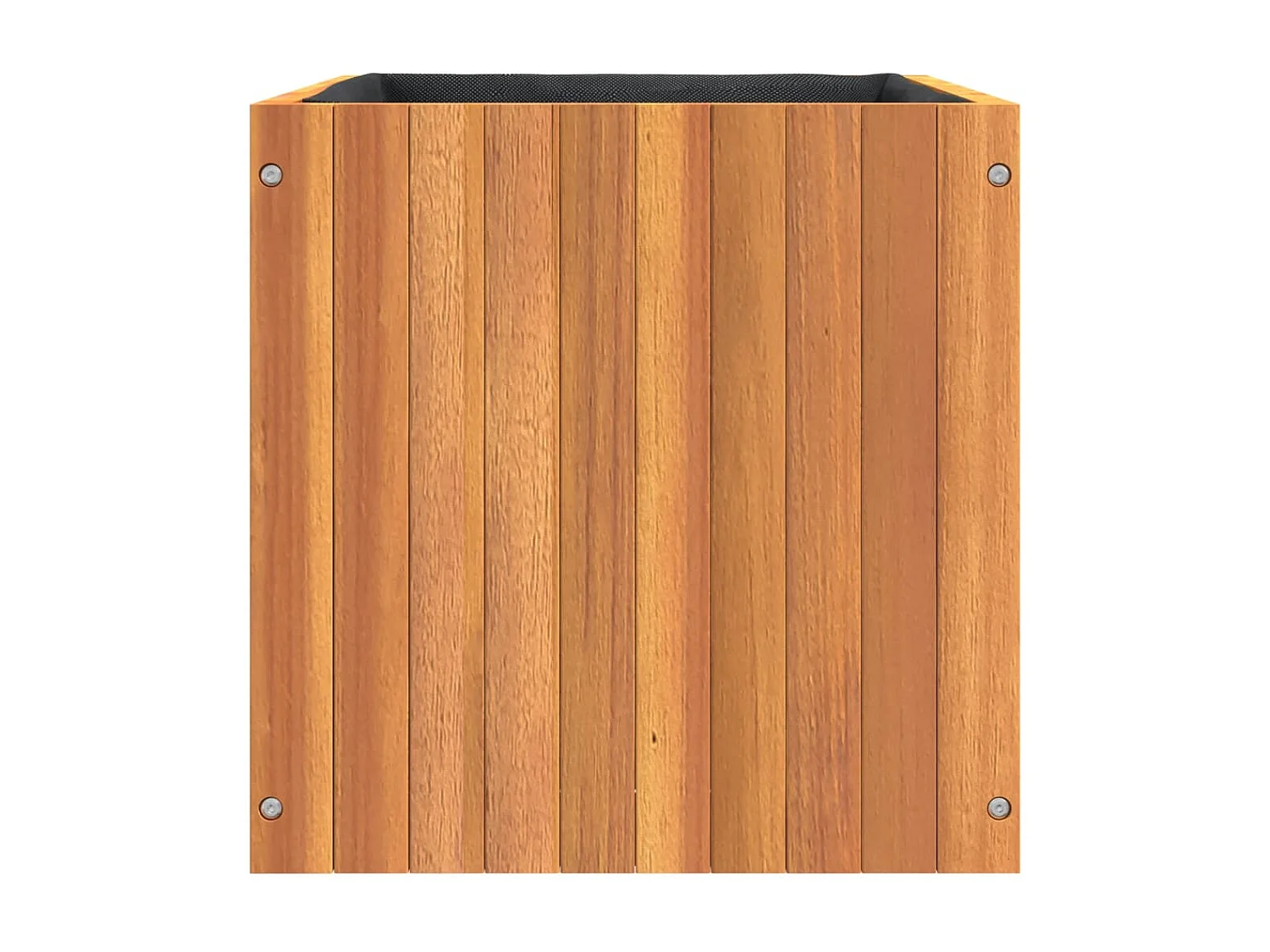 Jardinière 45x45x45 cm bois massif d'acacia