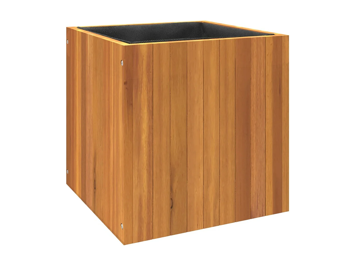 Jardinière 45x45x45 cm bois massif d'acacia