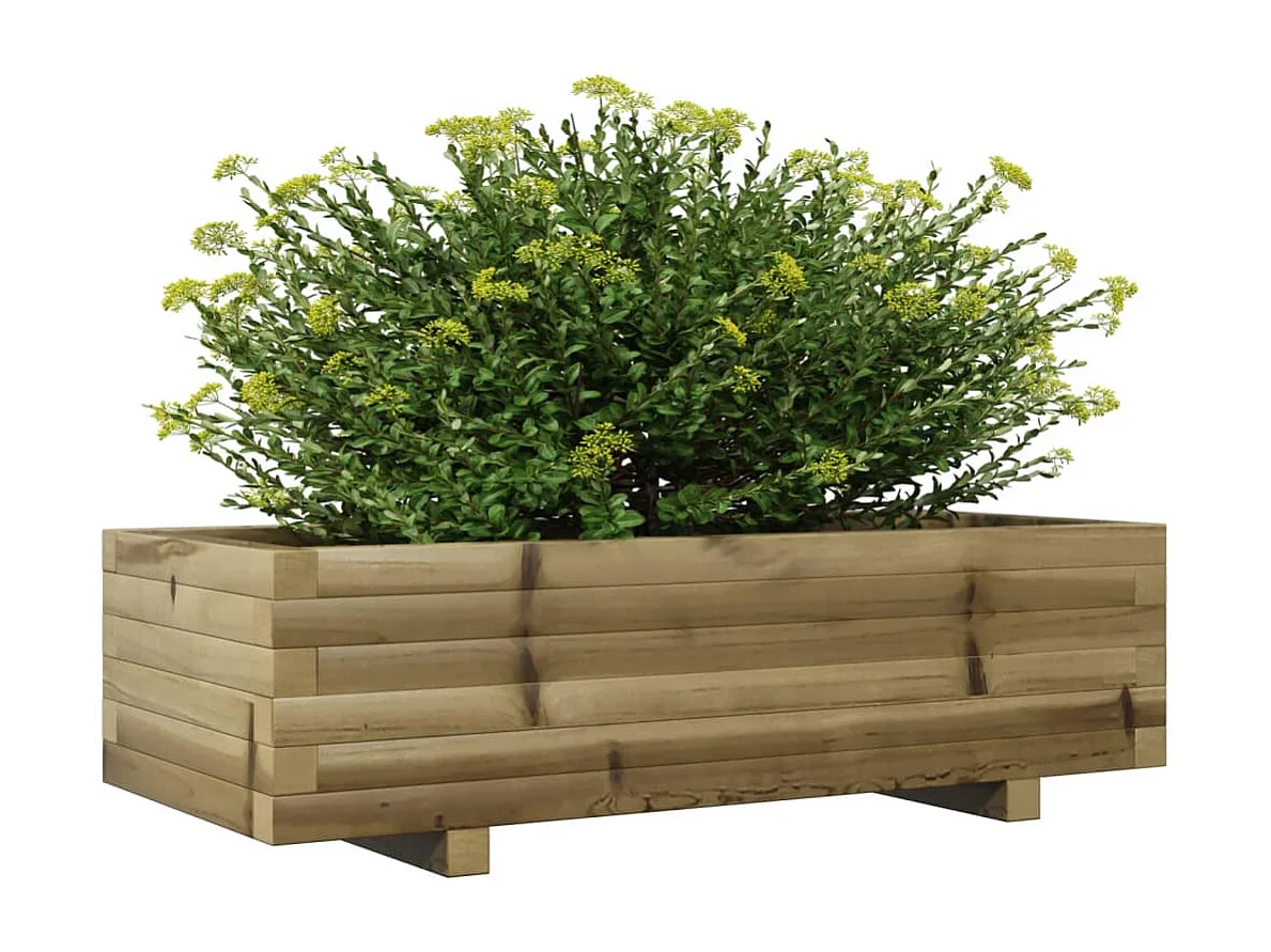 Jardinière 90x40x26,5 cm bois de pin imprégné