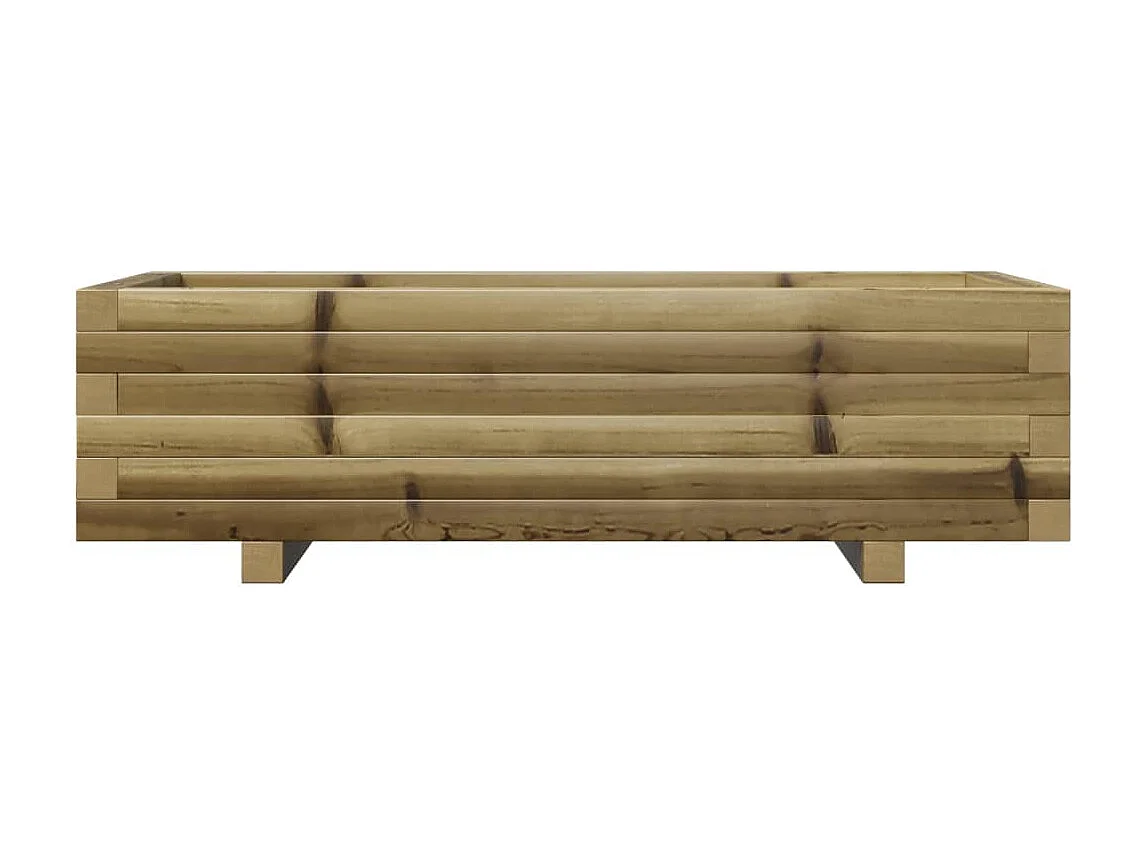 Jardinière 90x40x26,5 cm bois de pin imprégné