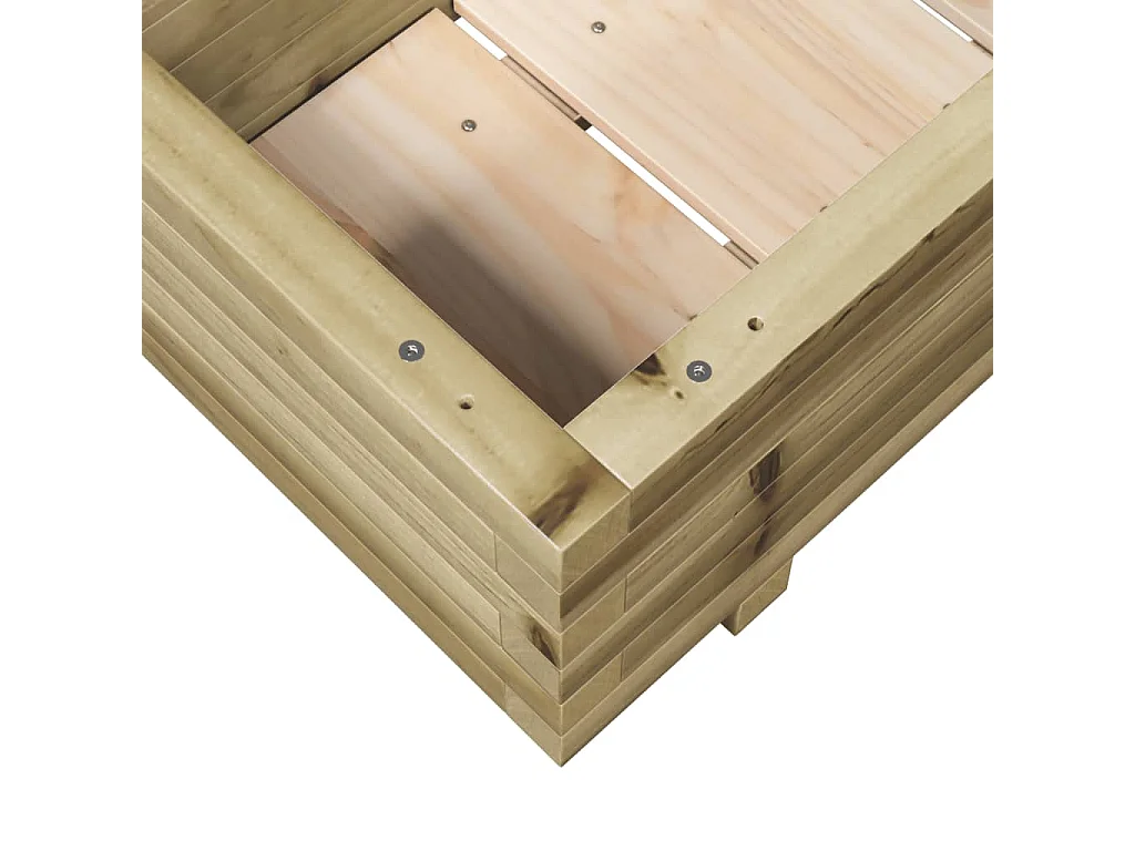 Jardinière 90x40x26,5 cm bois de pin imprégné