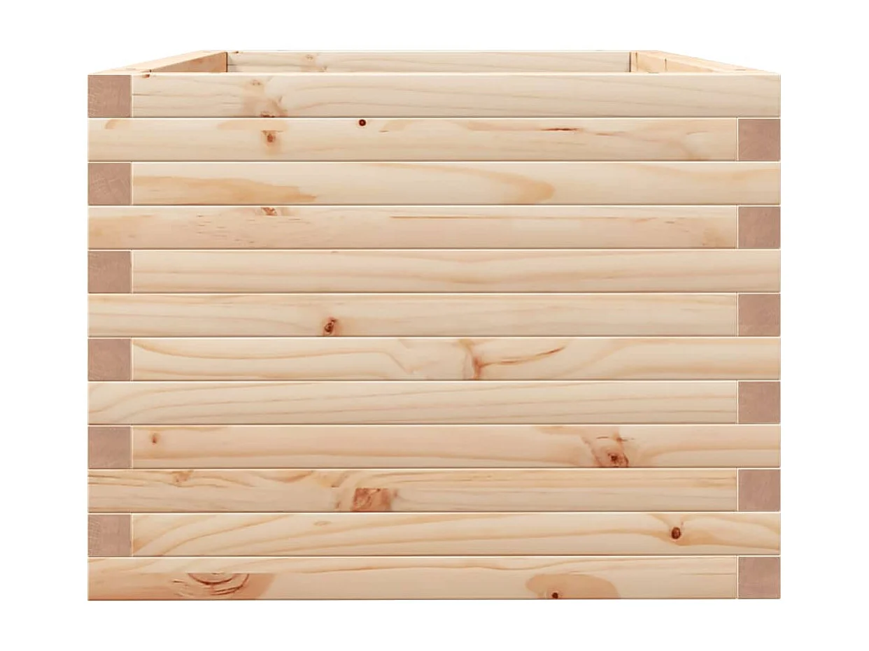 Jardinière 90x60x49,5 cm bois de pin massif