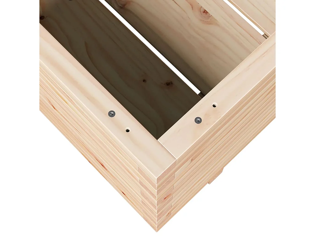 Jardinière 90x60x49,5 cm bois de pin massif
