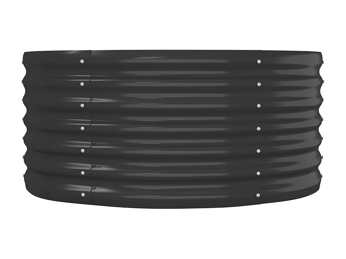 Lit surélevé de jardin Acier enduit de poudre Anthracite