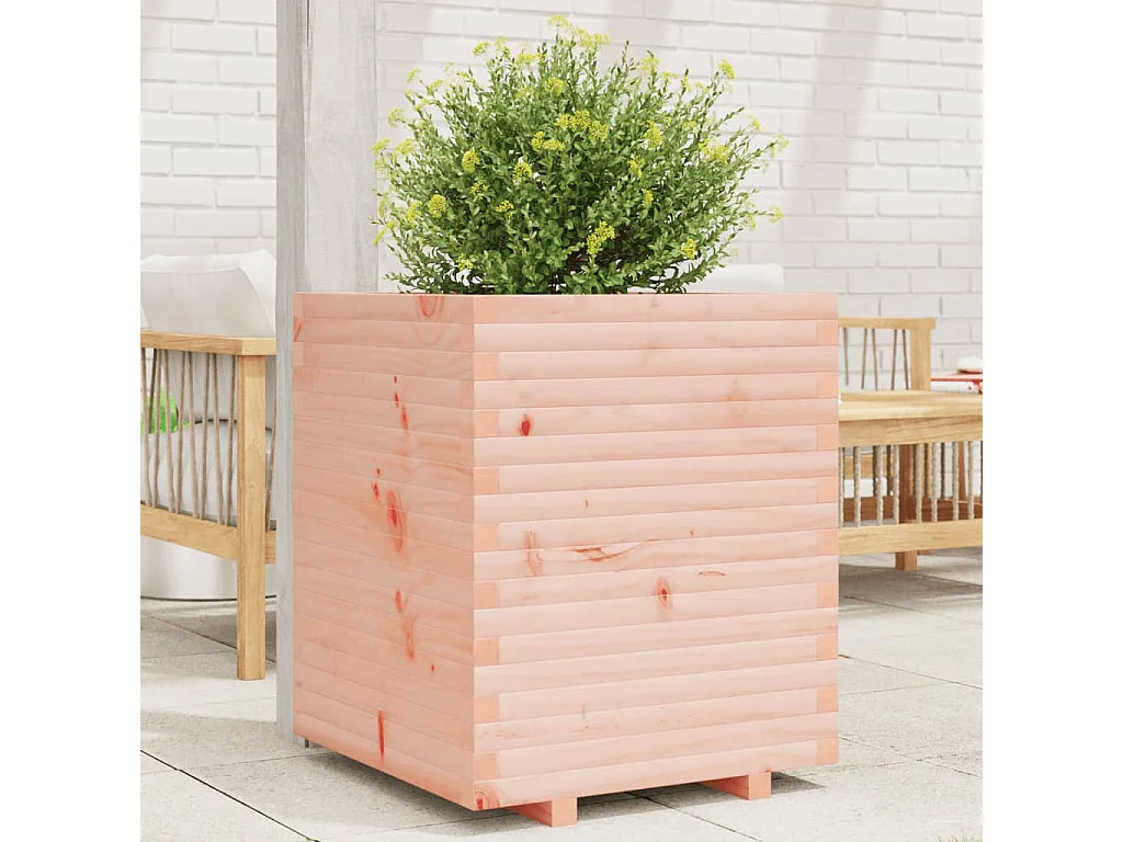 Jardinière 60x60x72 cm bois massif douglas