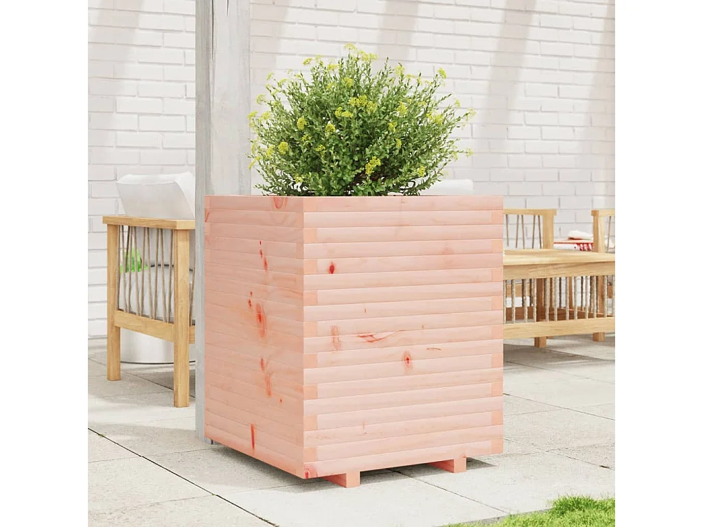 Jardinière 60x60x72 cm bois massif douglas