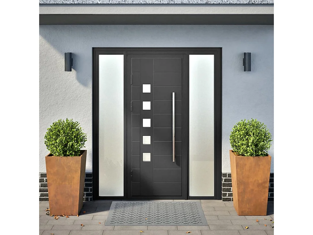 Pflanzkübel 2 Stk. 45x45x75 cm Cortenstahl