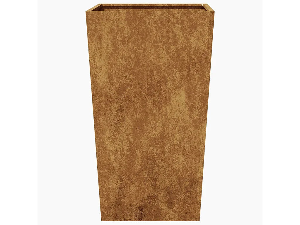 Jardinières 2 pcs 45x45x75 cm acier corten