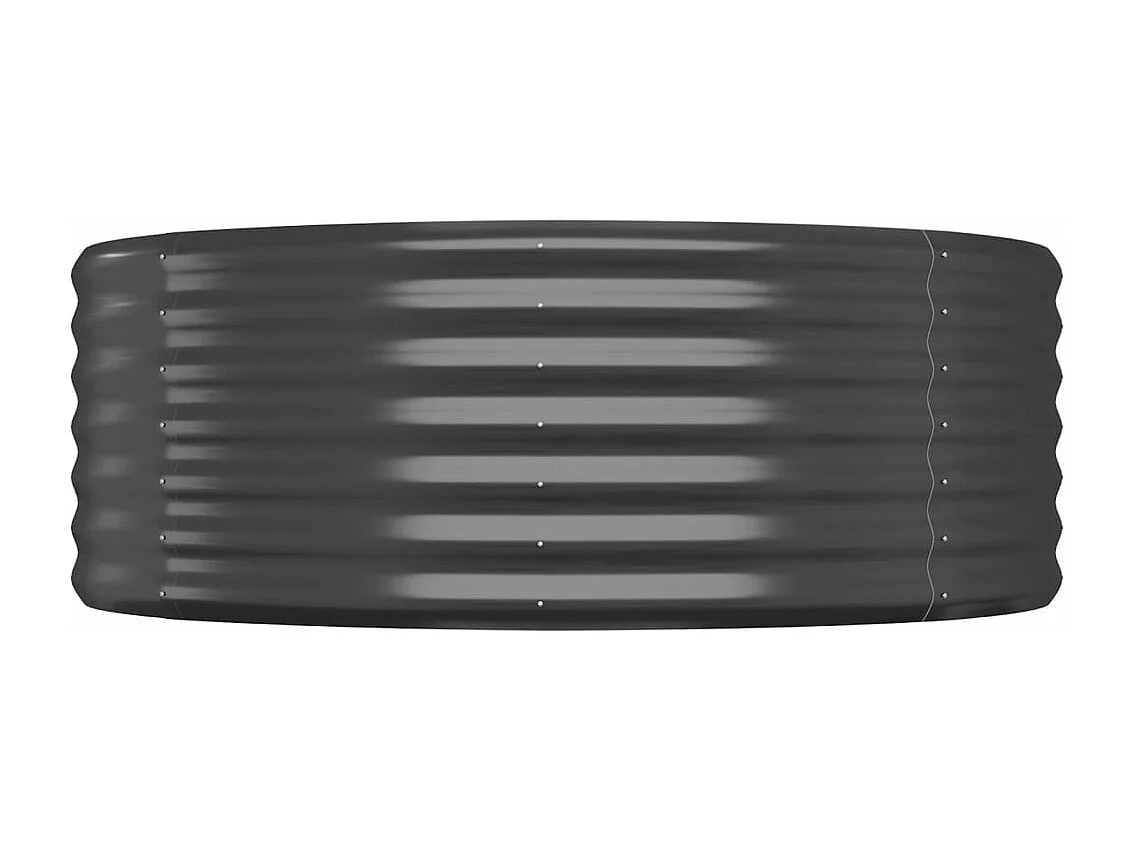 Lit surélevé de jardin Acier enduit de poudre Anthracite