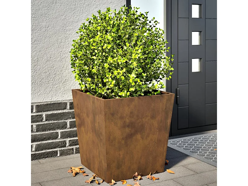 Jardinières 2 pcs 50x50x50 cm acier corten