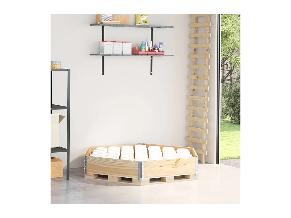 Verhoogde plantenbak zeshoekig 160x160 cm massief grenenhout