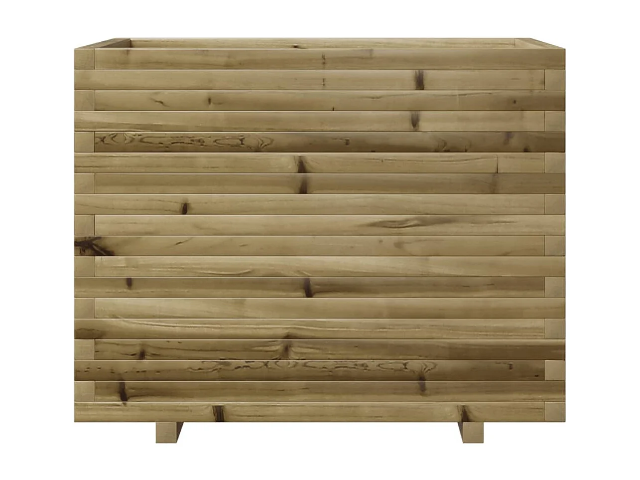 Jardinera madera de pino impregnada 90x60x72 cm