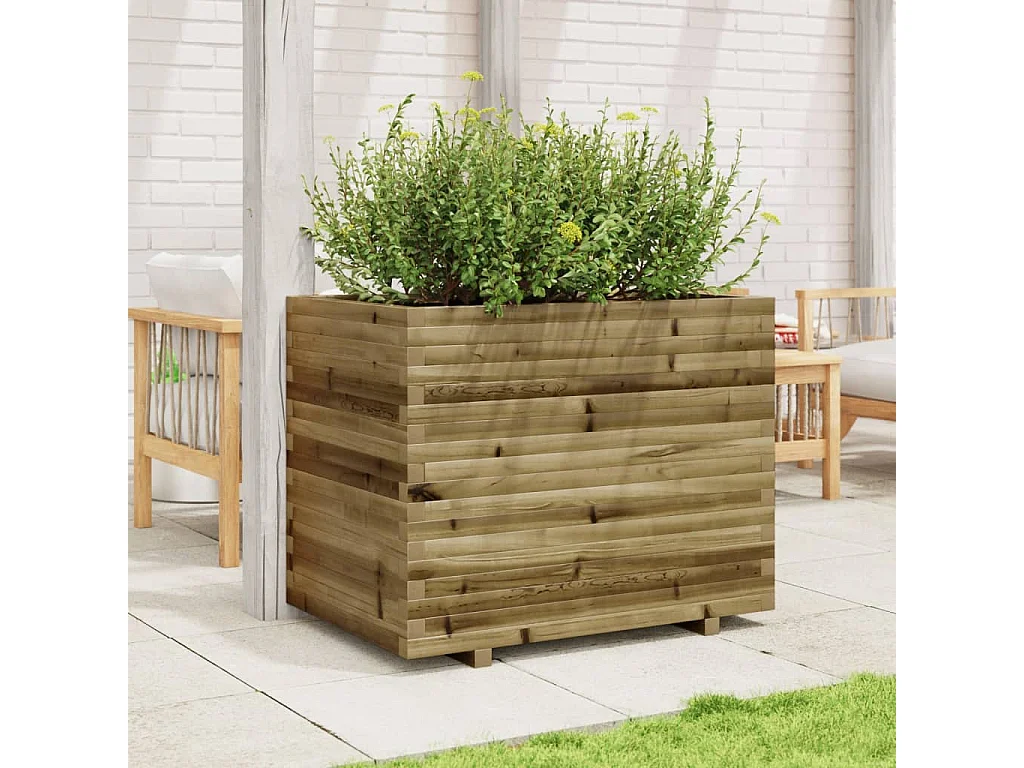 Jardinière 90x60x72 cm bois de pin imprégné
