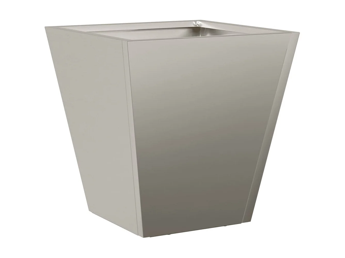 Vaso/floreira de jardim 2 pcs 30x30x30 cm aço corten